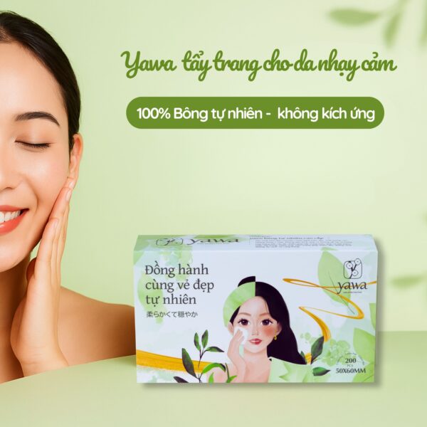 Combo 2 Bông Tẩy Trang Yawa 200 Miếng -Tự Nhiên,Bông Tự Nhiên Cao Cấp - Hình ảnh 7