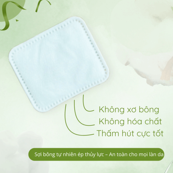 Combo 2 Bông Tẩy Trang Yawa 200 Miếng -Tự Nhiên,Bông Tự Nhiên Cao Cấp - Hình ảnh 6