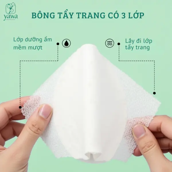 Combo 3 Bông Tẩy Trang Yawa 200 Miếng -Tự Nhiên,Bông Tự Nhiên Cao Cấp (Sao chép) - Hình ảnh 7