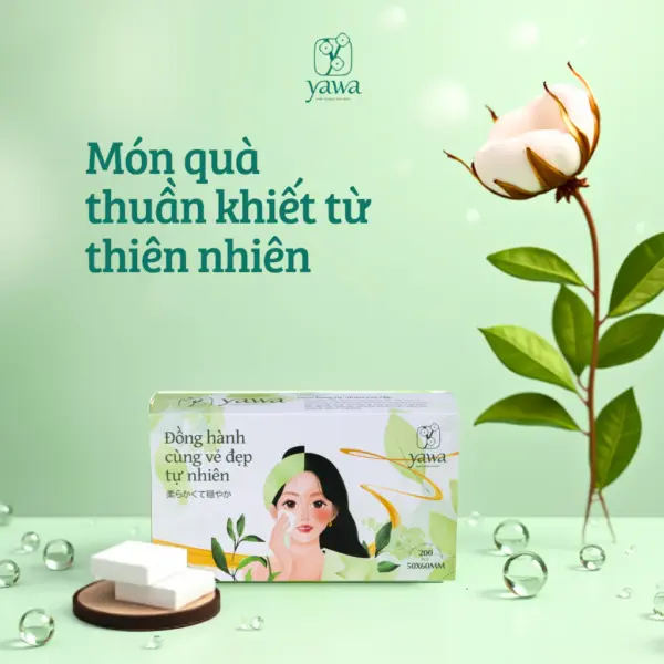 Combo 3 Bông Tẩy Trang Yawa 200 Miếng -Tự Nhiên,Bông Tự Nhiên Cao Cấp (Sao chép) - Hình ảnh 12