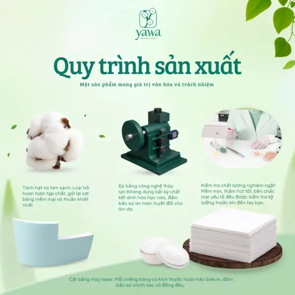 Combo 3 Bông Tẩy Trang Yawa 200 Miếng -Tự Nhiên,Bông Tự Nhiên Cao Cấp (Sao chép) - Hình ảnh 13